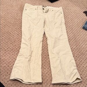 Cream Flared Pants PAIGE NWOT SIZE 29